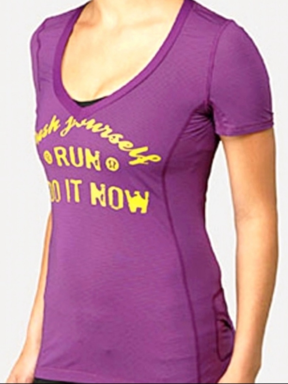 LULULEMON Push Yourself V-Neck Tee